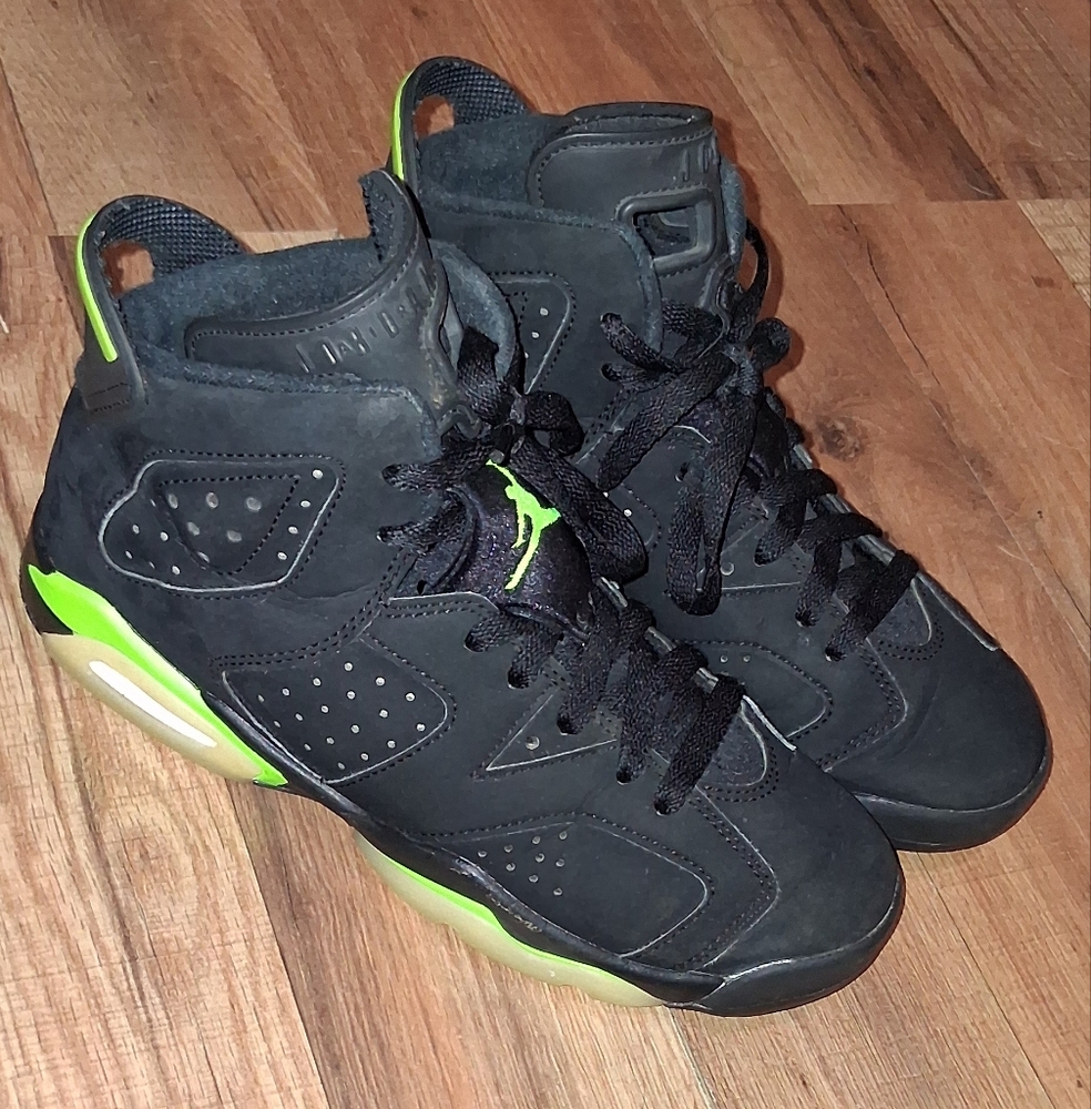 Jordan 6 Retro Electric Green Youth Shoes